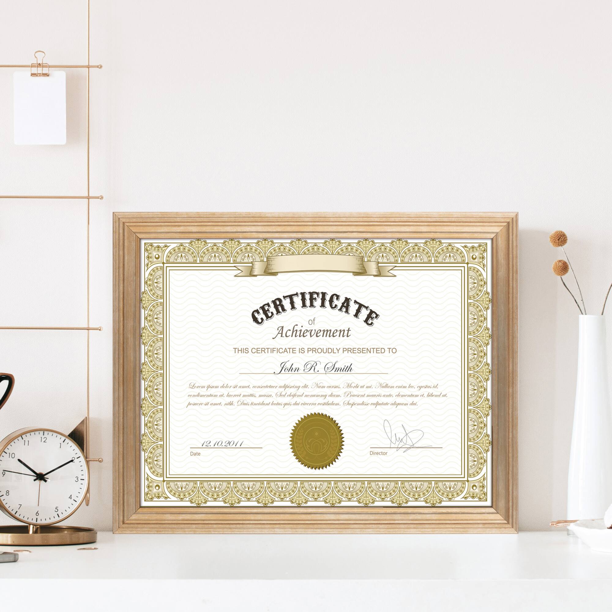 Aspect 8.5" x 11" Gold Narrow Frame by Studio Décor®